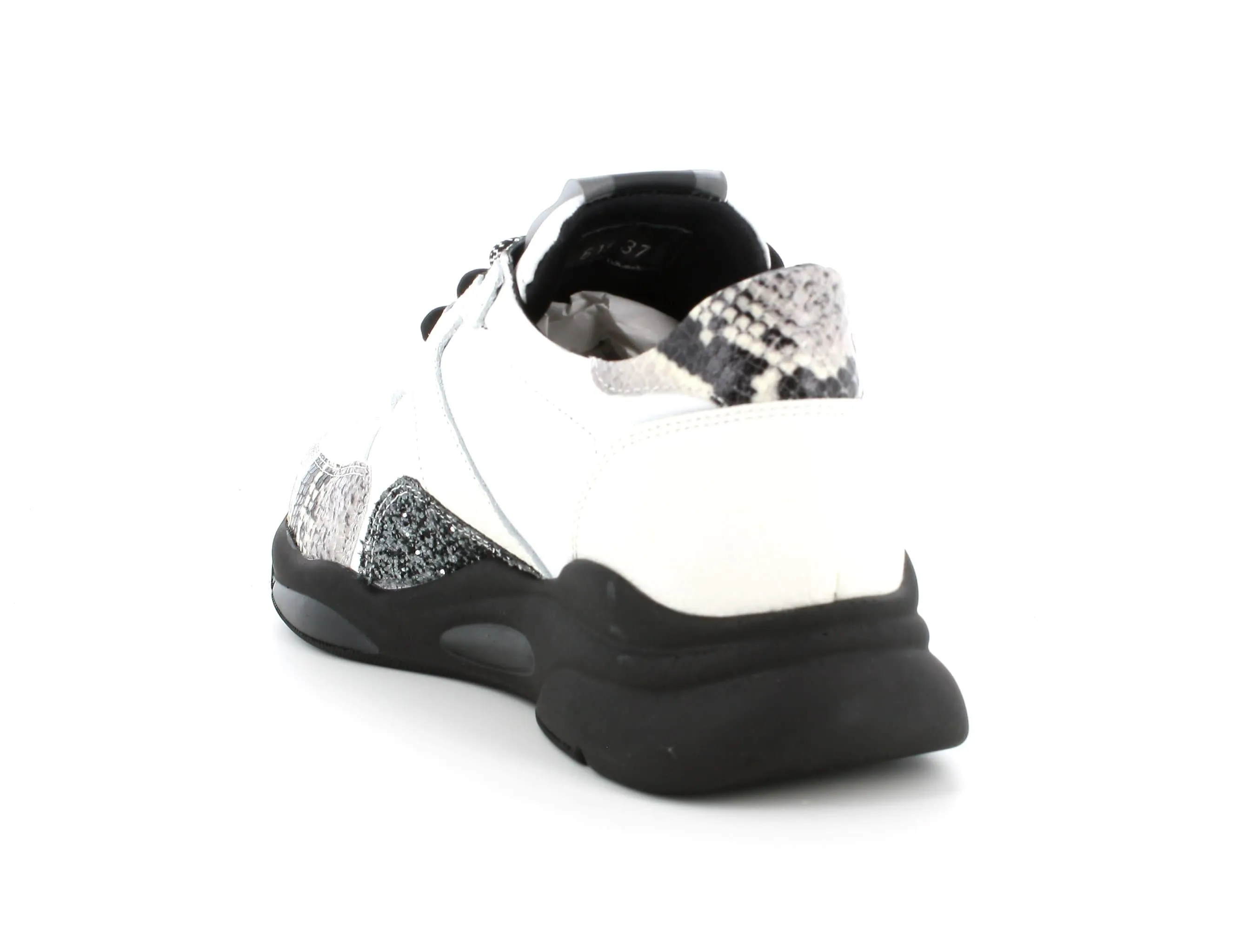 Melluso donna sneakers in pelle bianca