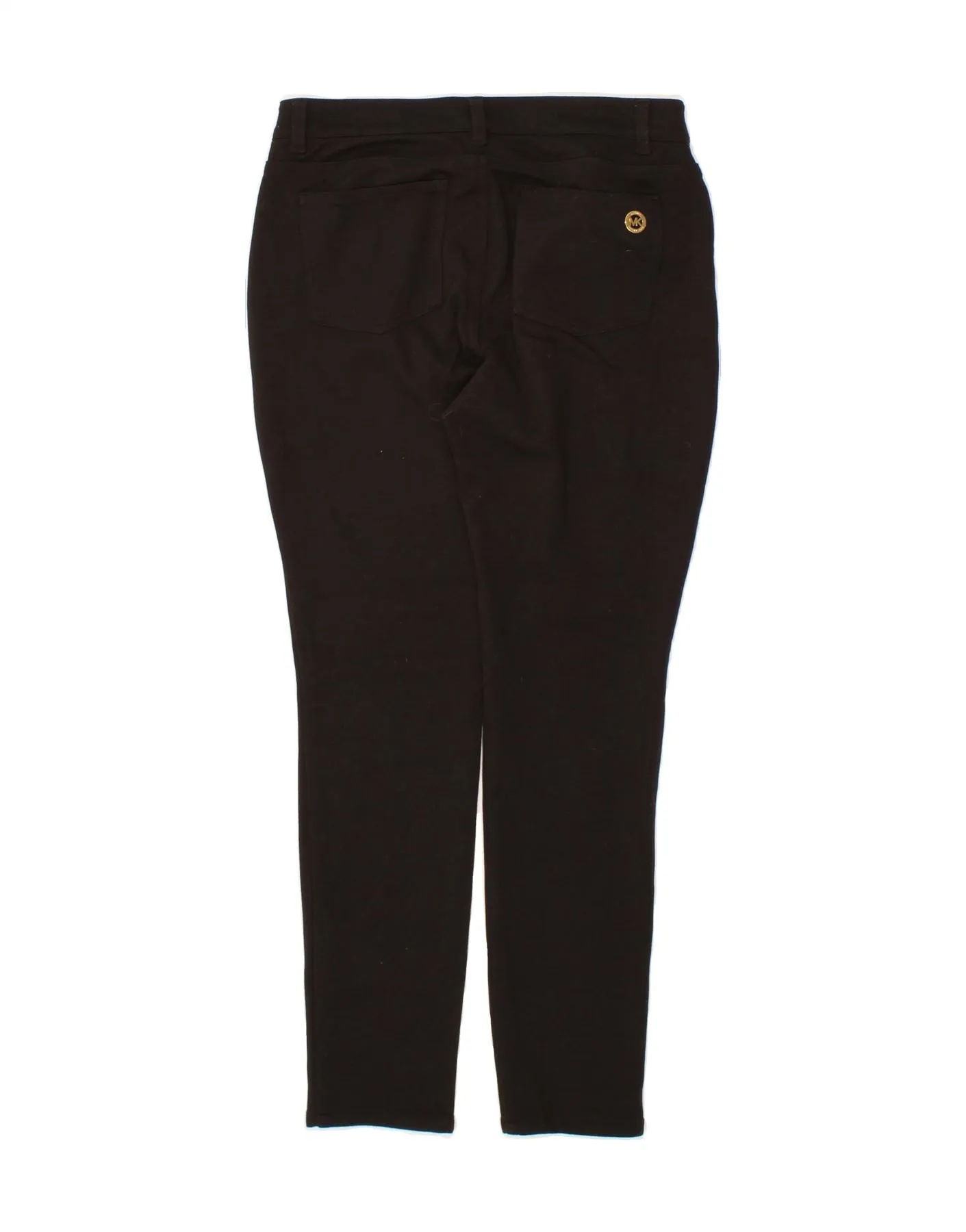 MICHAEL KORS Womens Skinny Casual Trousers US 8 Medium W26 L29 Black