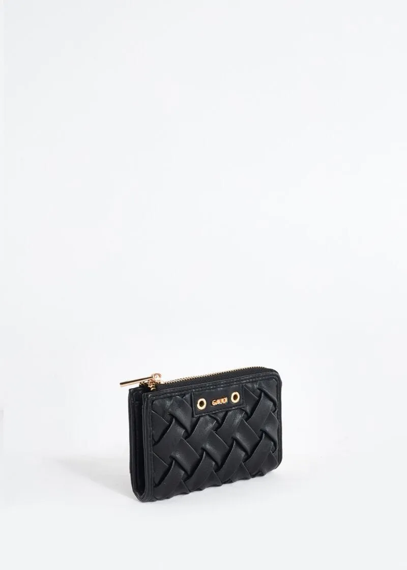 Mini portafoglio con chiusura zip around