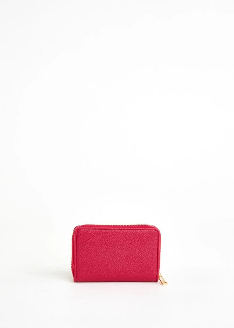 Mini portafoglio zip around con logo