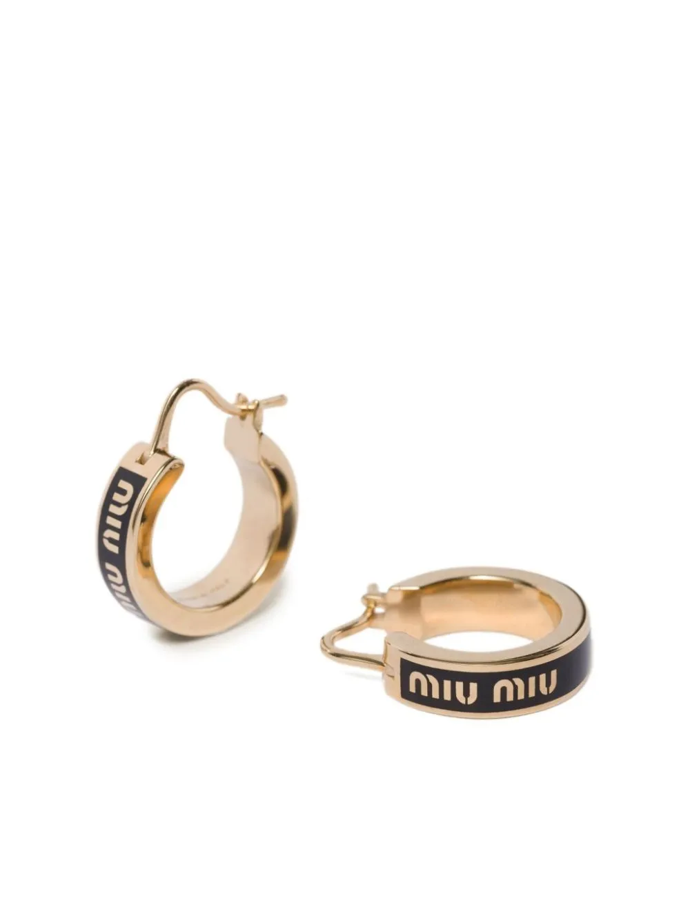 Miu Miu-Orecchini a cerchio con smalto