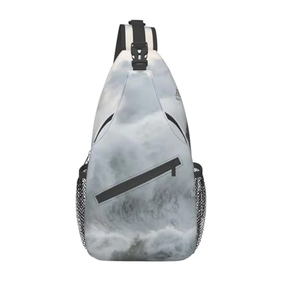 MKNAZ Borsa a tracolla per uomo e donna, leggera, a tracolla, per escursionismo, ciclismo, viaggi 192008790