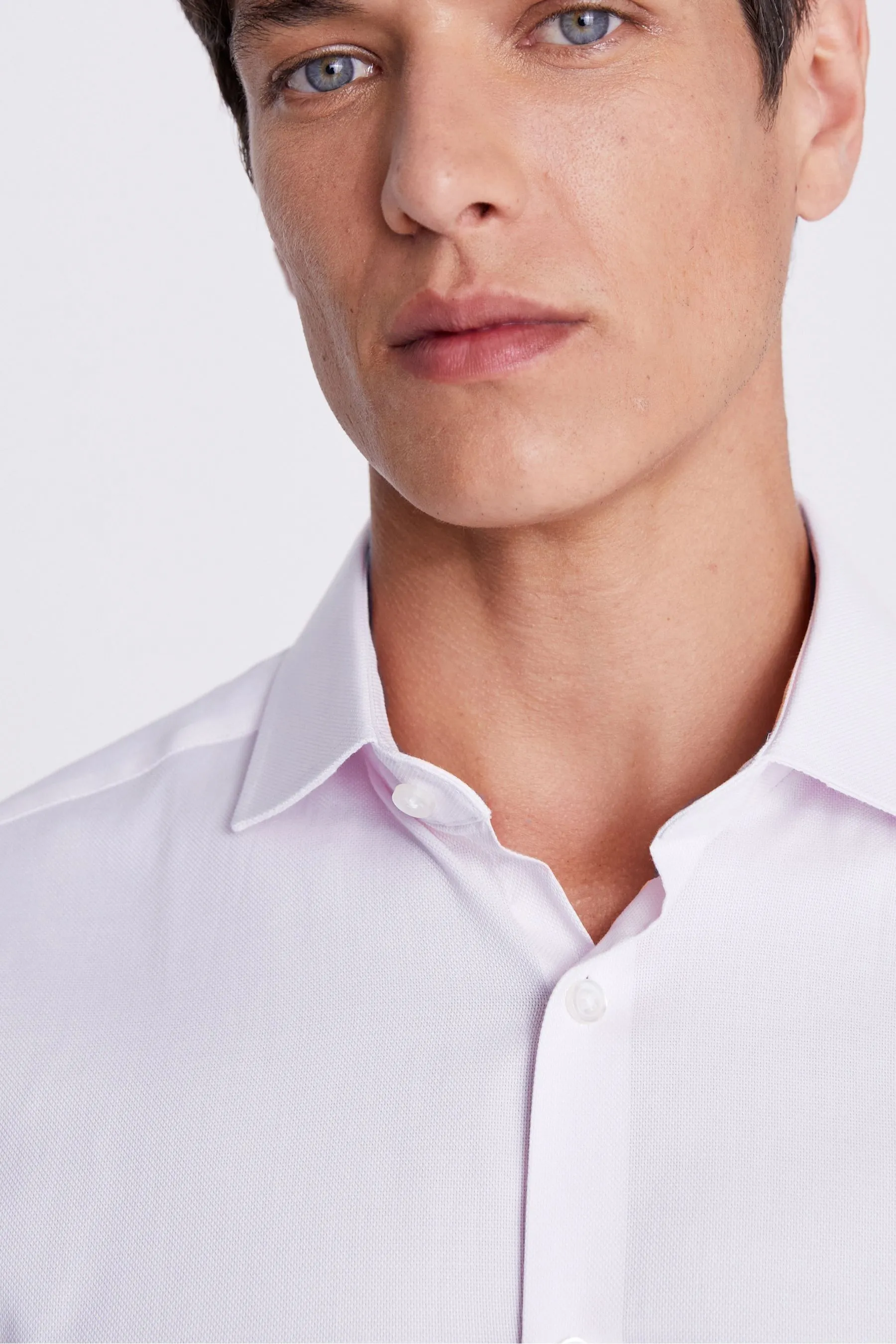 MOSS 100% Cotton Dobby Stretch Shirt    