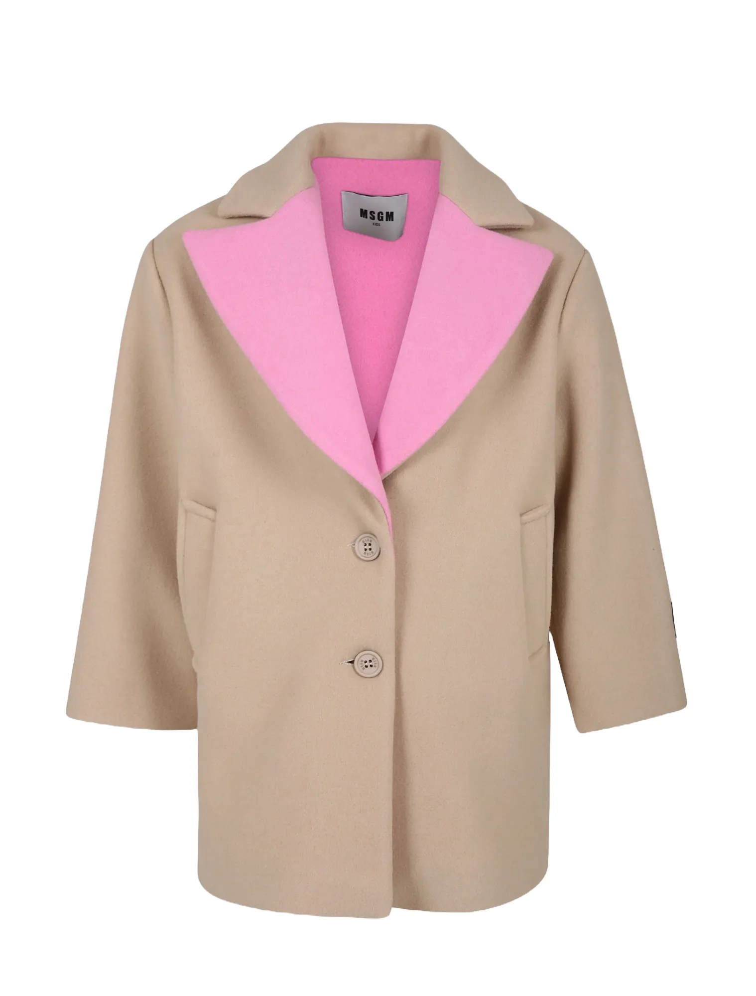 MSGM KIDS  Cappotto con logo