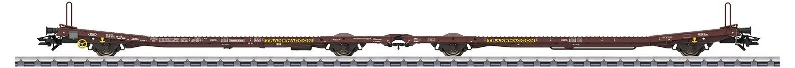 Märklin 47430 Coppia di carri piatti H0 Laads 800B di Transwaggon GmbH 