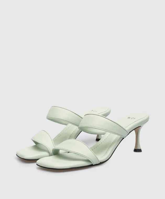 N21 Sabot in pelle verde 23ECSXNV15231
