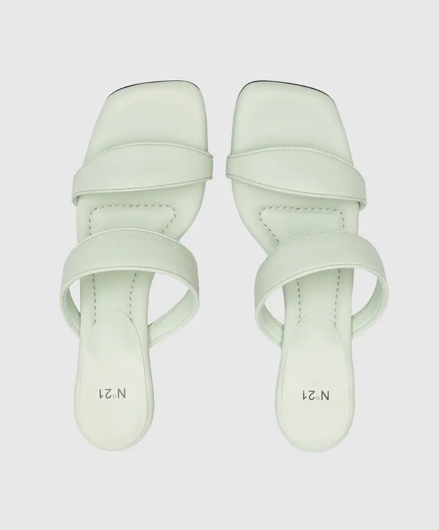 N21 Sabot in pelle verde 23ECSXNV15231