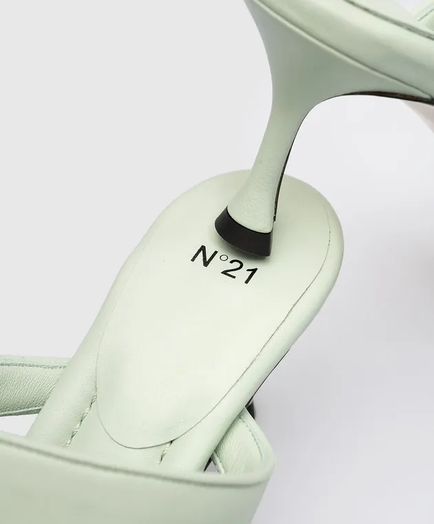N21 Sabot in pelle verde 23ECSXNV15231