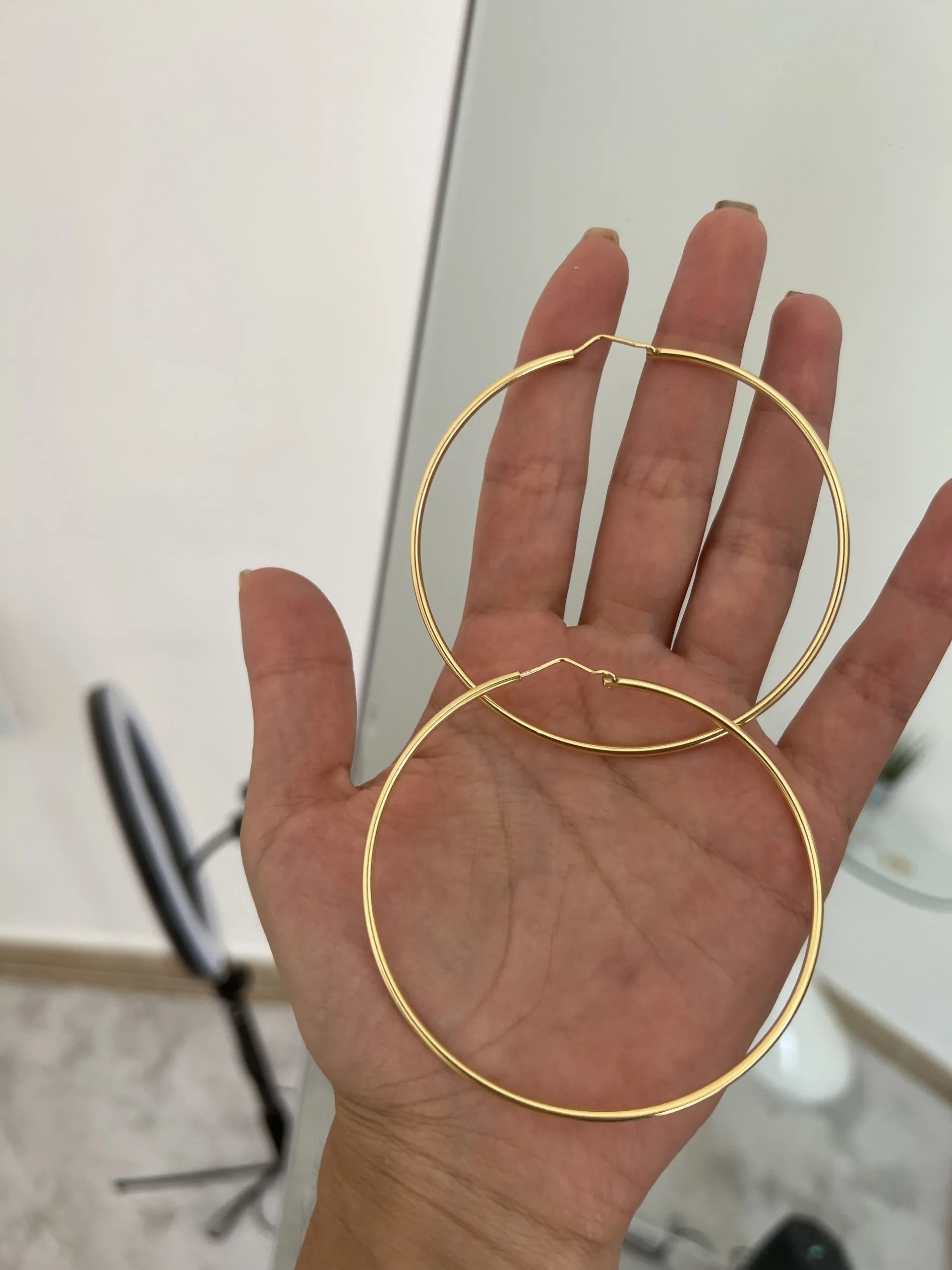 Orecchini a cerchio 7.5 cm