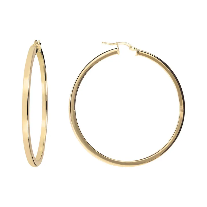 Orecchini a Cerchio Oro Giallo – Bronzallure
