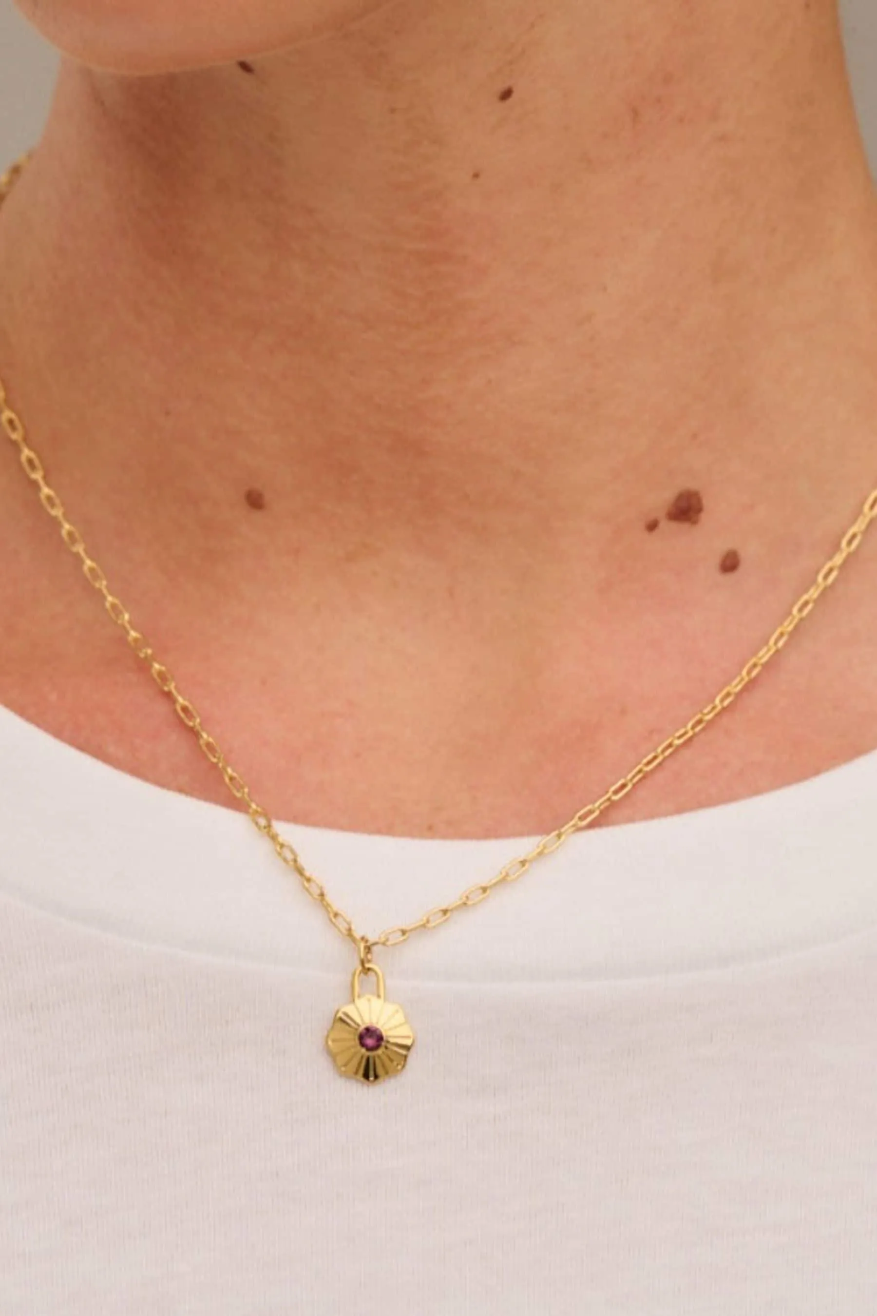 Orelia London February Births - Collana con disco