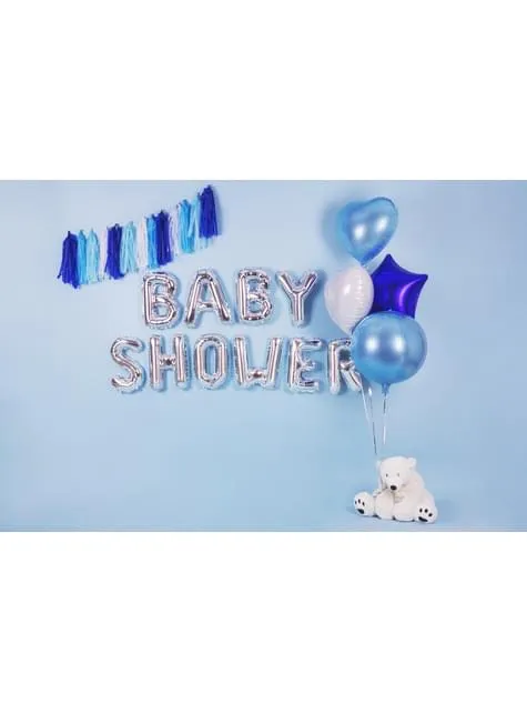 Palloncino di foil lettera B argentato (35cm)