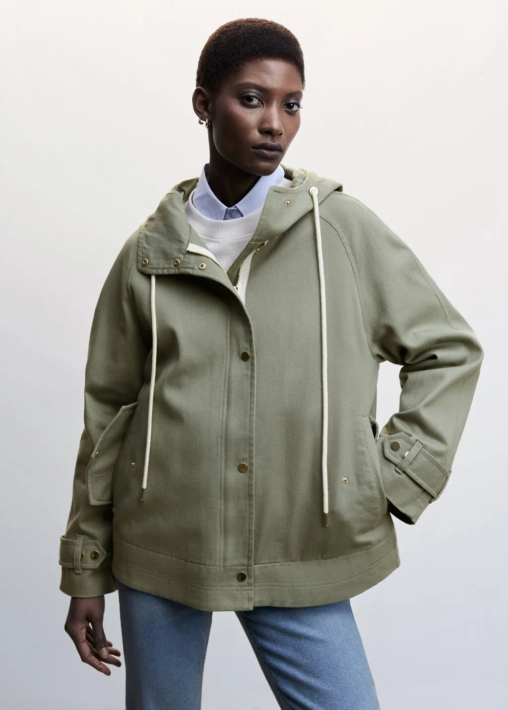 Parka cotone cappuccio