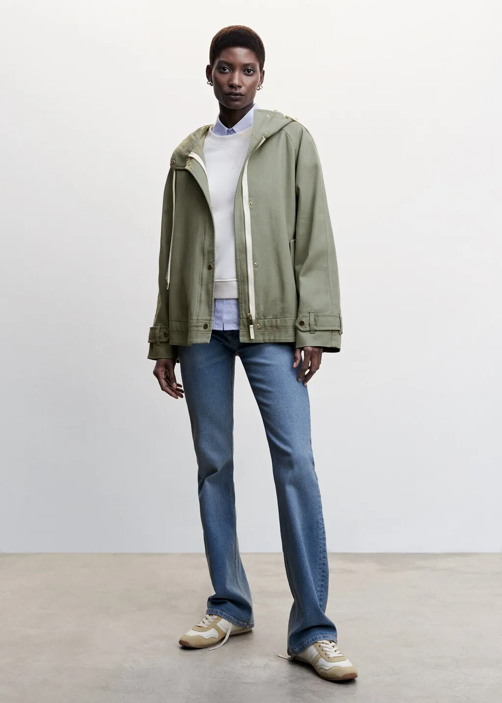 Parka cotone cappuccio