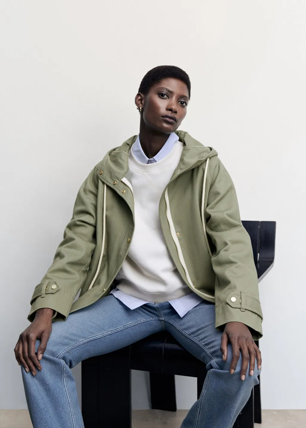 Parka cotone cappuccio