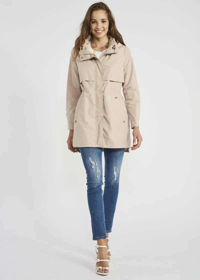 Parka in nylon con cappuccio