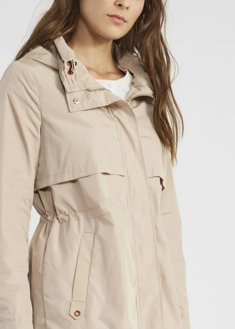 Parka in nylon con cappuccio