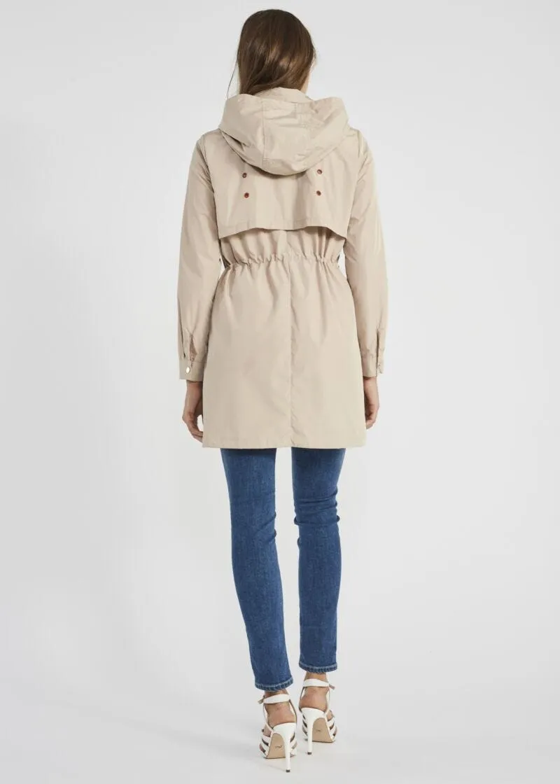 Parka in nylon con cappuccio