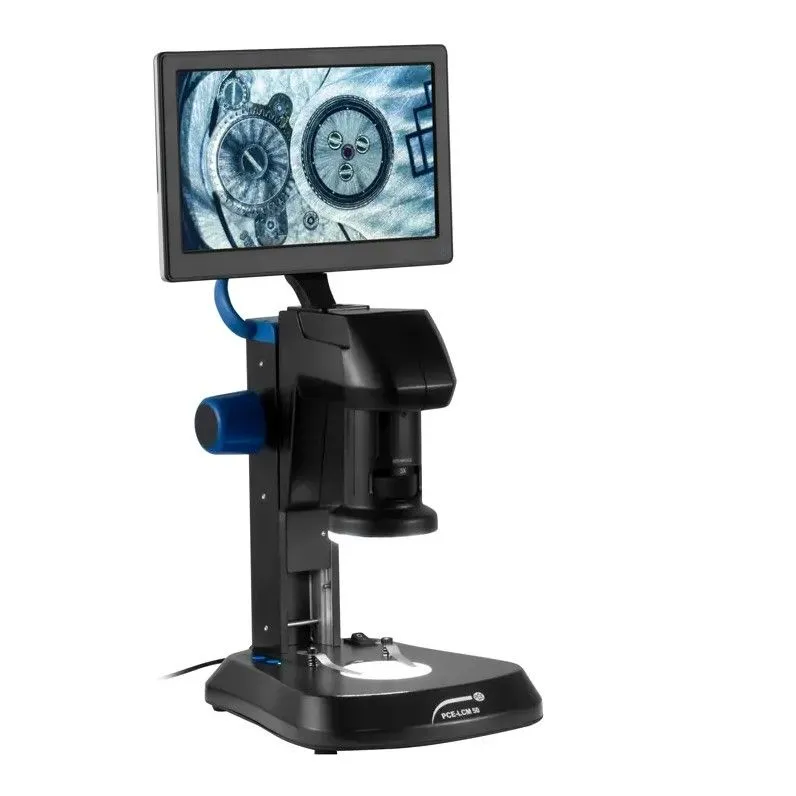 PCE Instruments PCE-LCM 50 Microscopio digitale portatile, zoom regolabile, cattura immagini e video, illuminazione LED, interfa