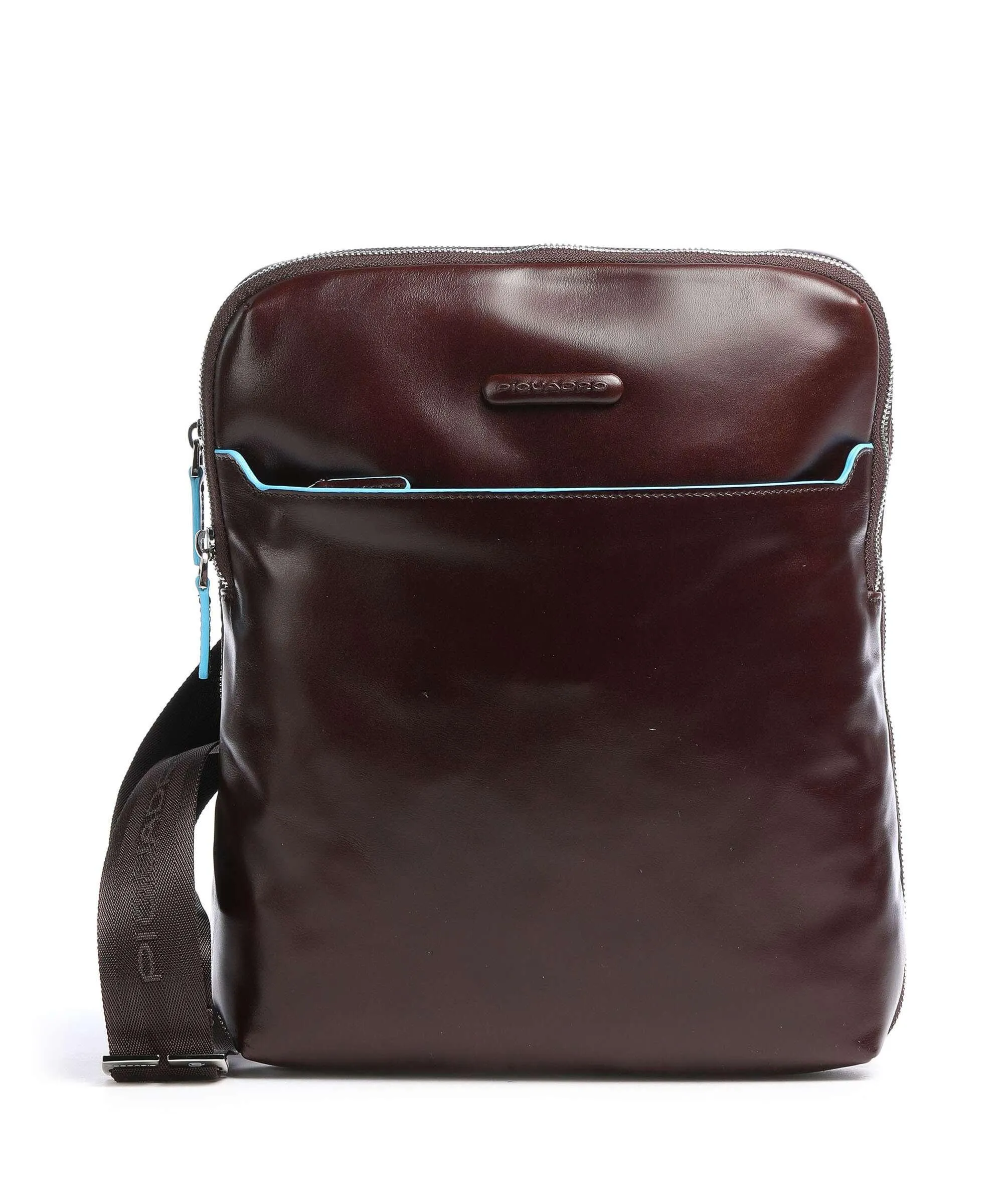  Piquadro Blue Square Borsa a tracolla pelle mogano  