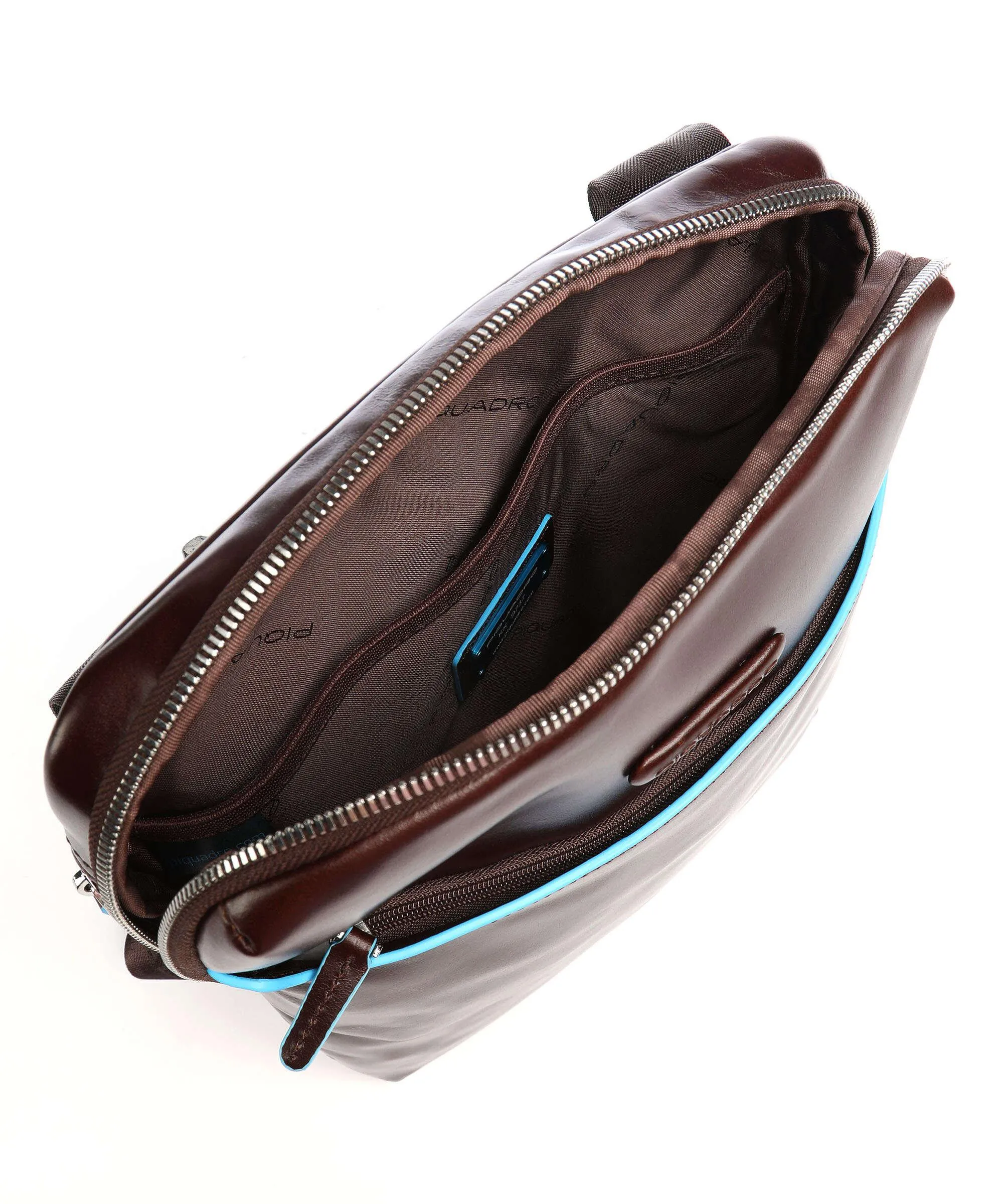  Piquadro Blue Square Borsa a tracolla pelle mogano  