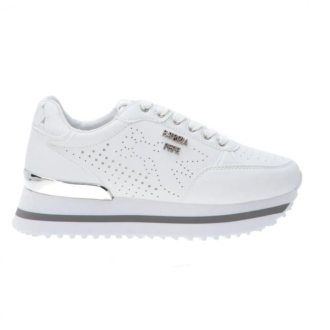 Platform traforato PPJ265 Bianco argento
