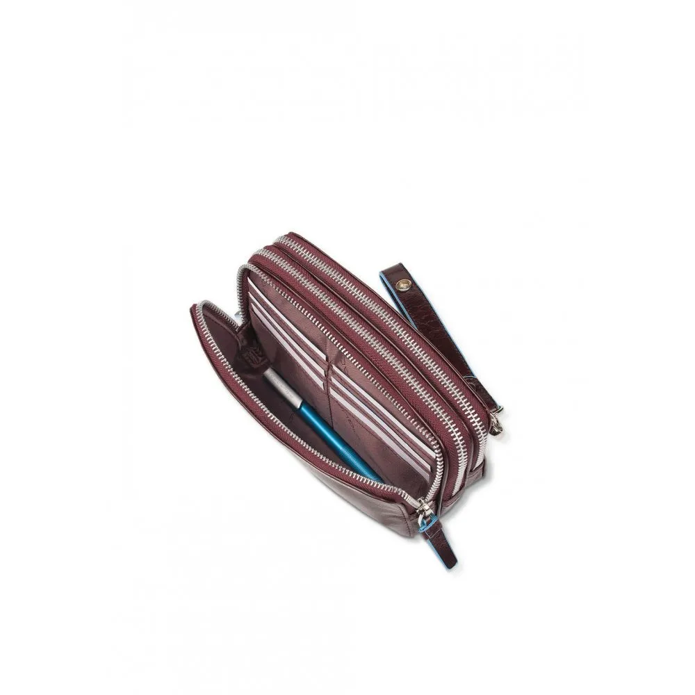 Pochette a tre comparti Blue Square - PIQUADRO -