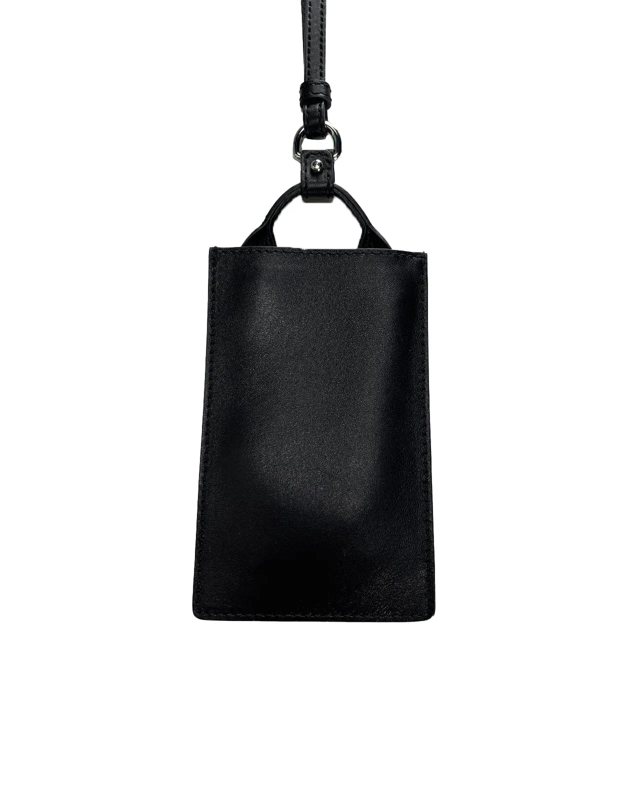 Porta cellulare pelle nera