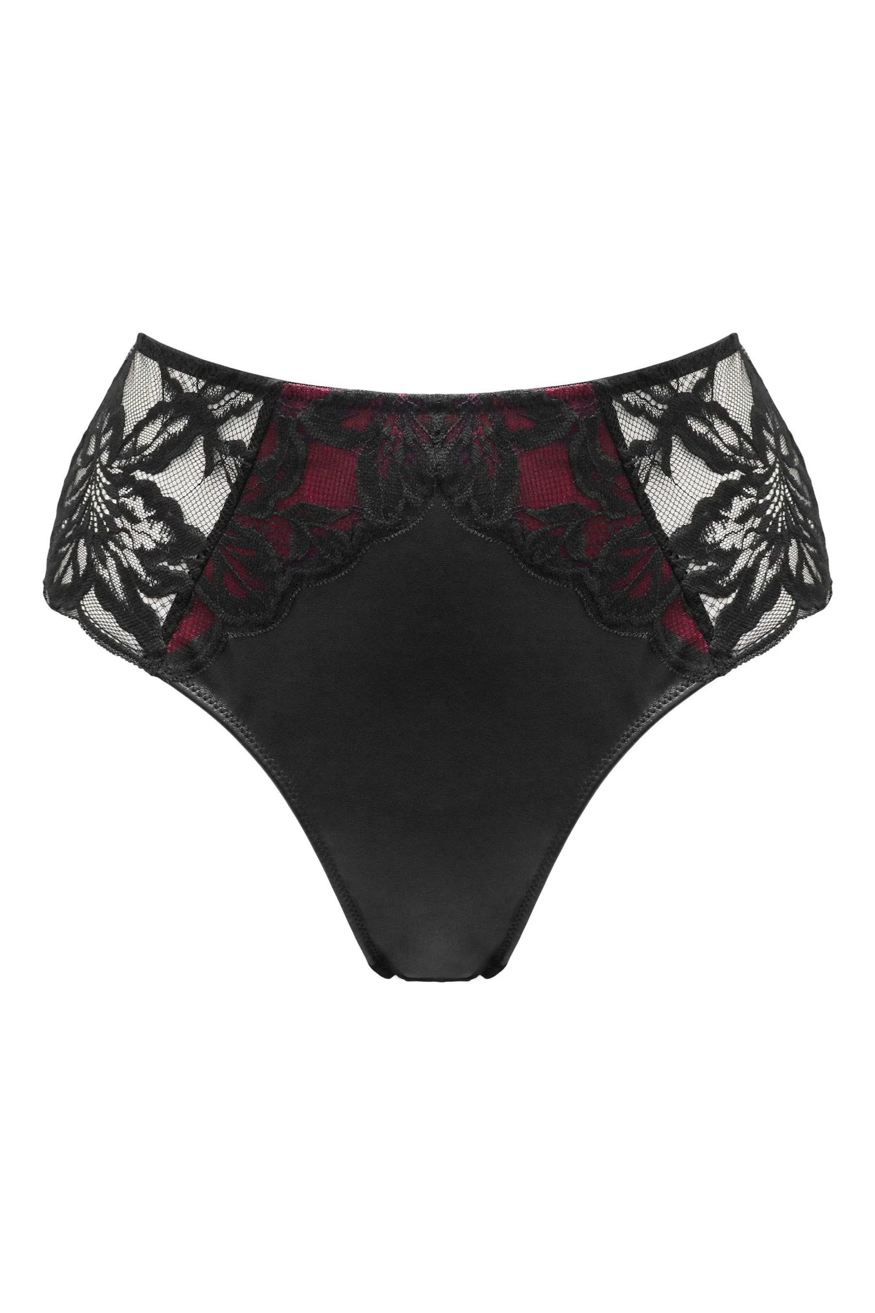 Pour Moi - Onyx - Slip sgambata brasiliana a vita alta