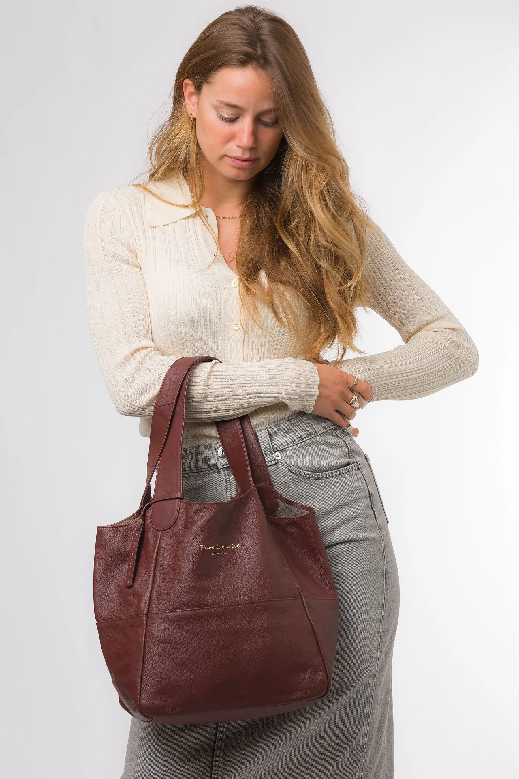 Pure Luxuries London - Freer - Borsa tote in pelle