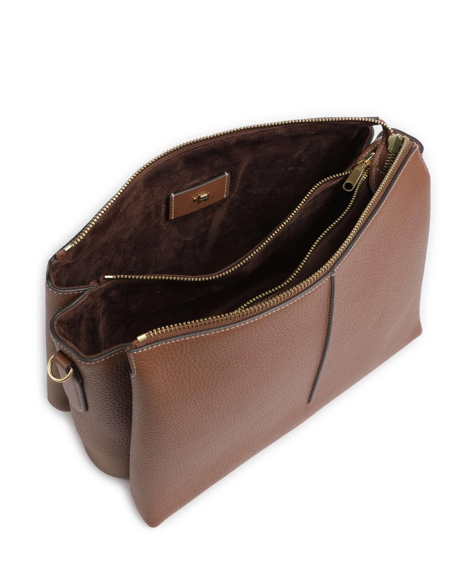  Radley London Hillgate Place Borsa a spalla pelle di vacchetta grana marrone  