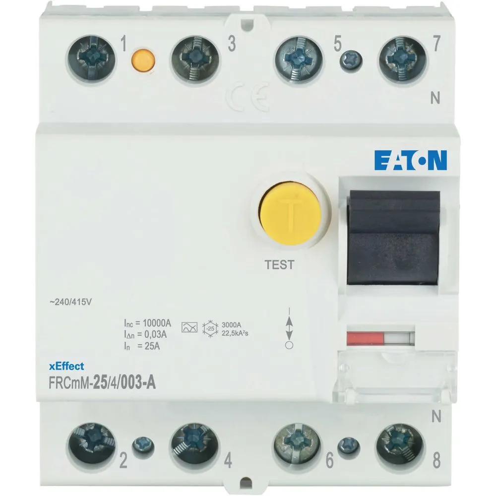 RCCB Eaton xEffect - FRCmM, 4P, 25A, sensibilità 30mA, Tipo A