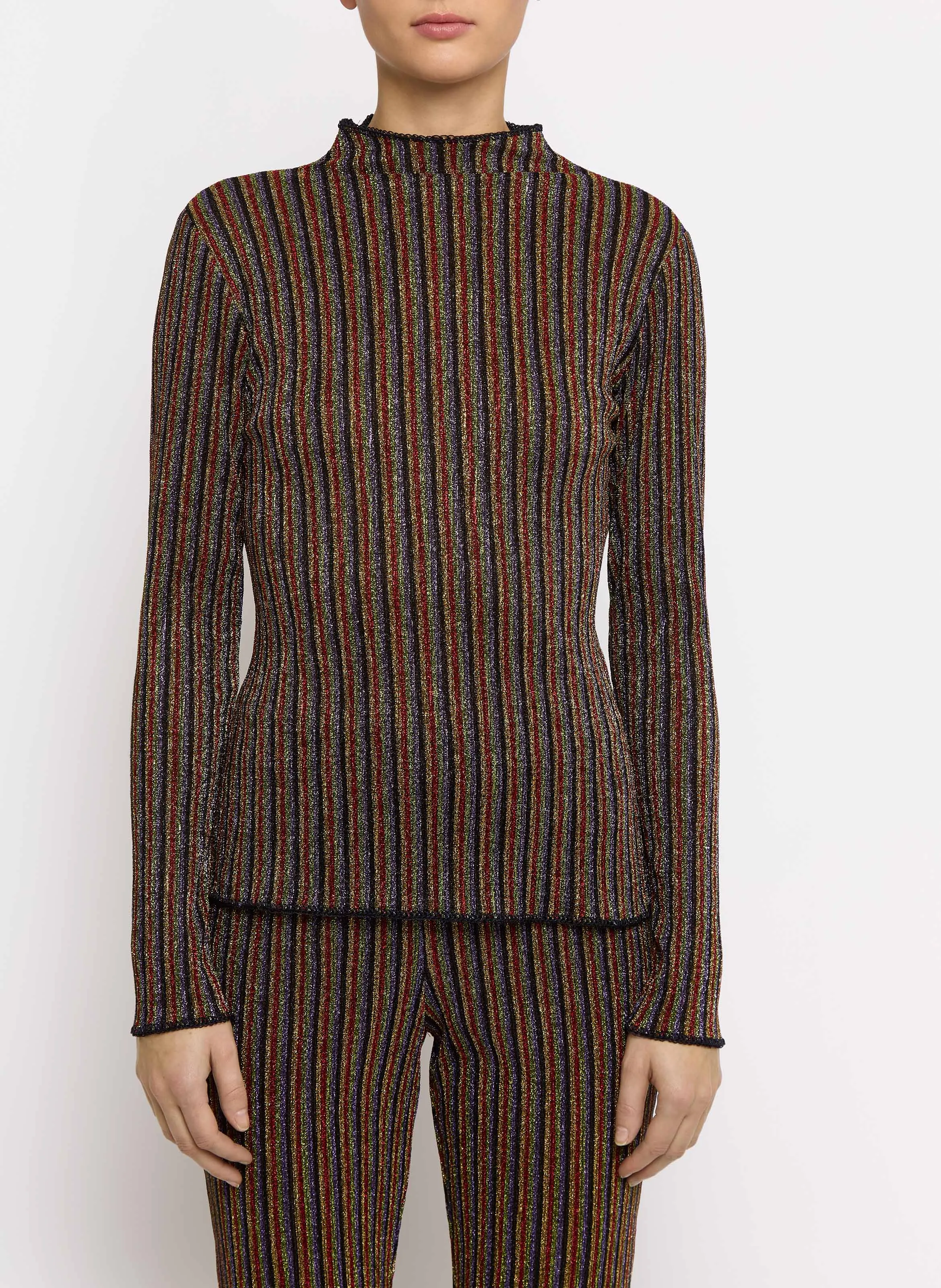  ROSEANNA   YOU - Maglione aderente a collo alto | Multicolore