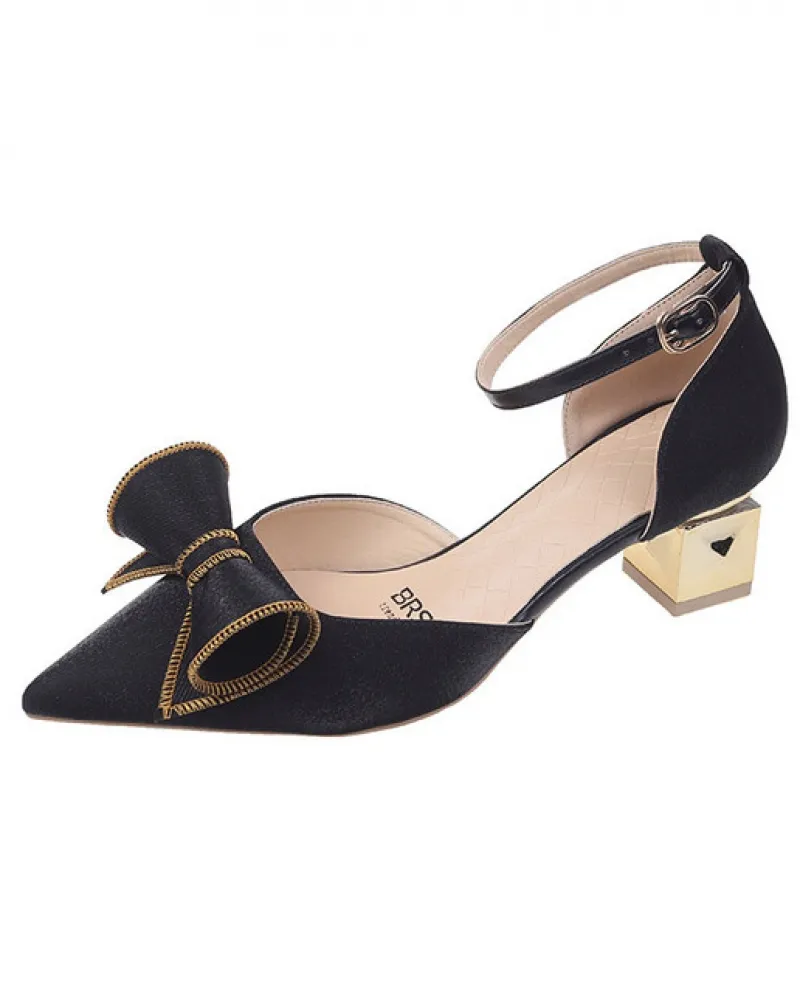 Sandali con tacco alto da donna estivi Confortevoli scarpe da pendolare giornaliere con tacco basso Temperamento Sandali con fio