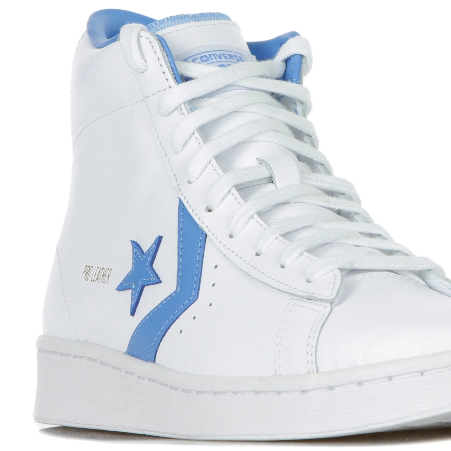 Scarpa Alta Uomo Pro Leather White/coast Blue/white