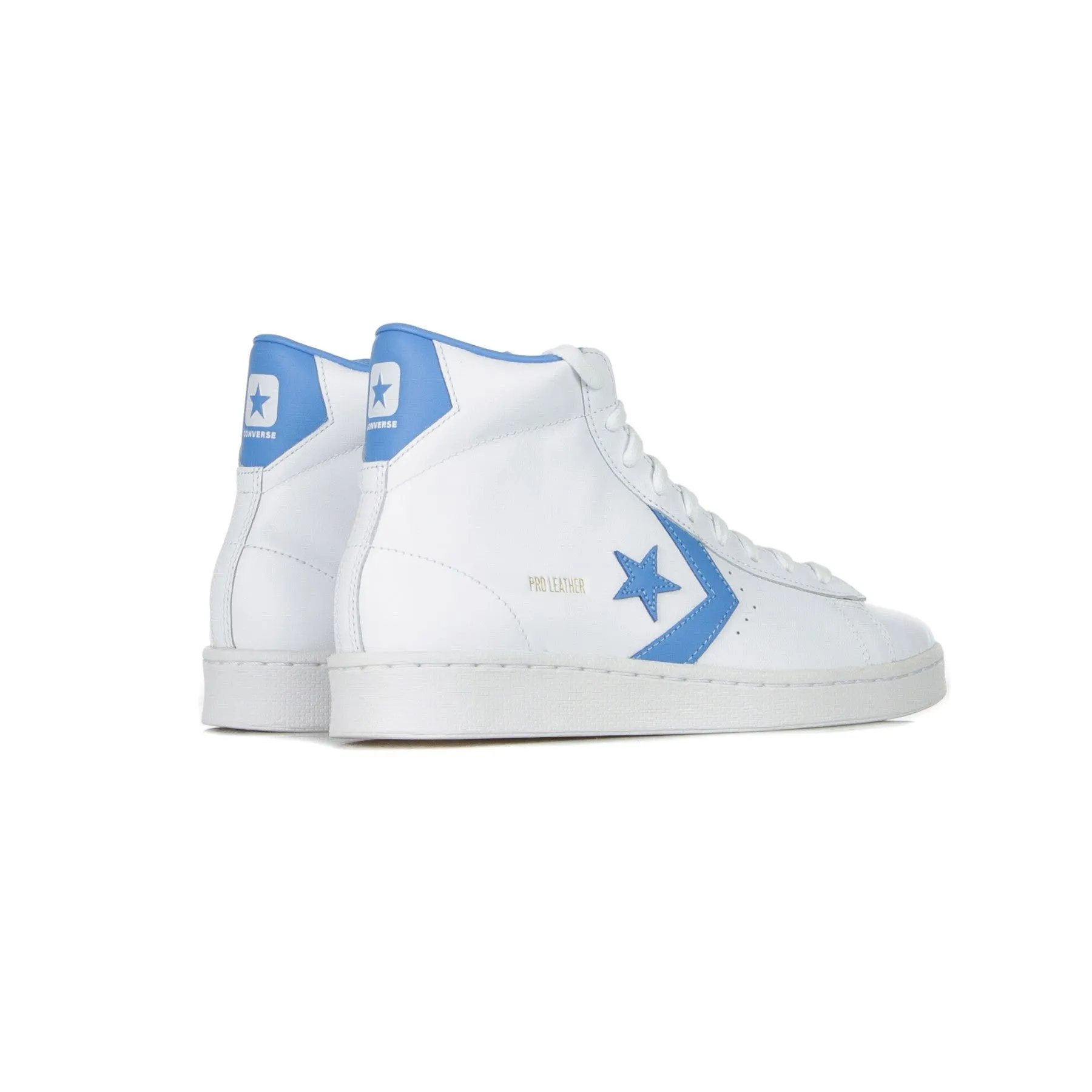 Scarpa Alta Uomo Pro Leather White/coast Blue/white
