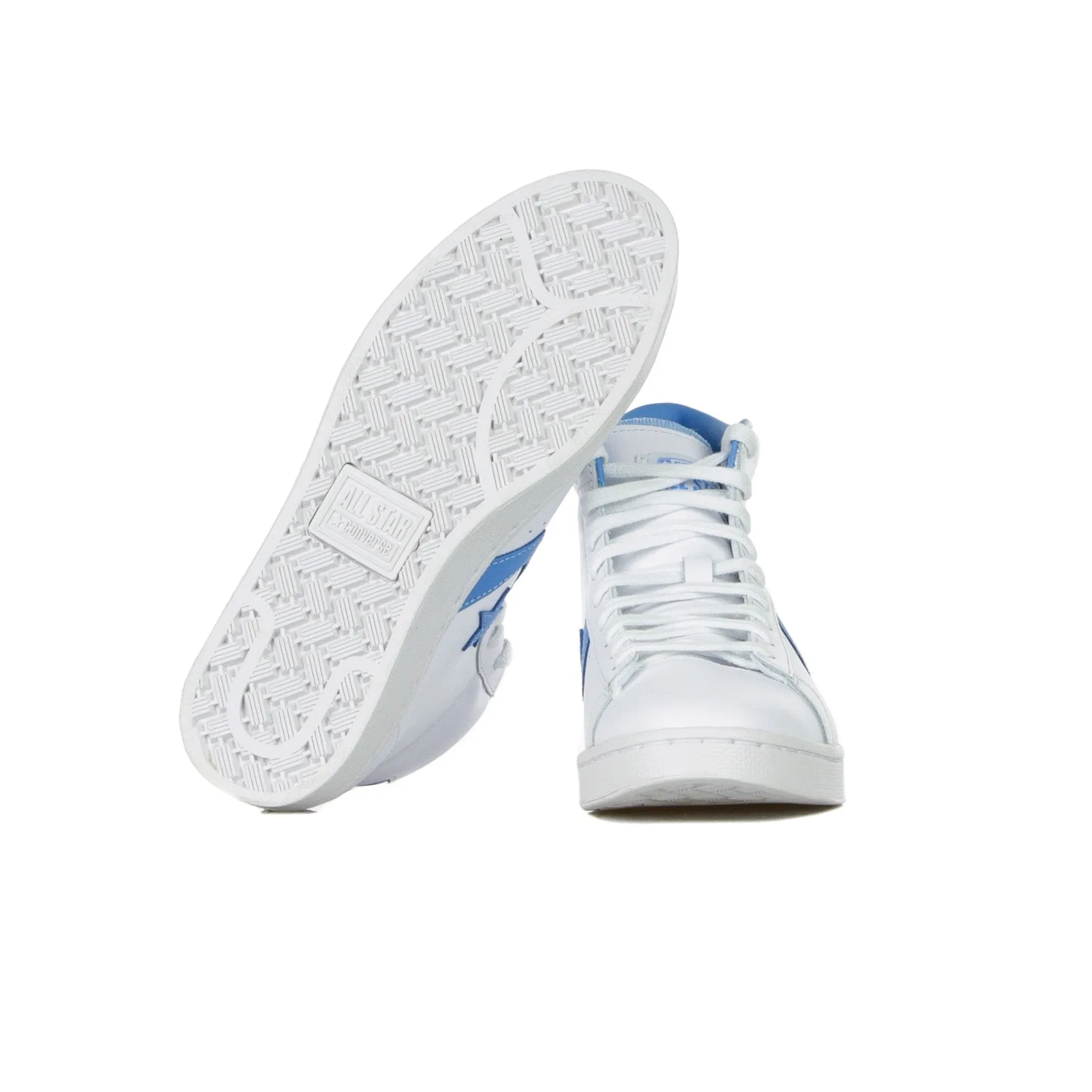 Scarpa Alta Uomo Pro Leather White/coast Blue/white
