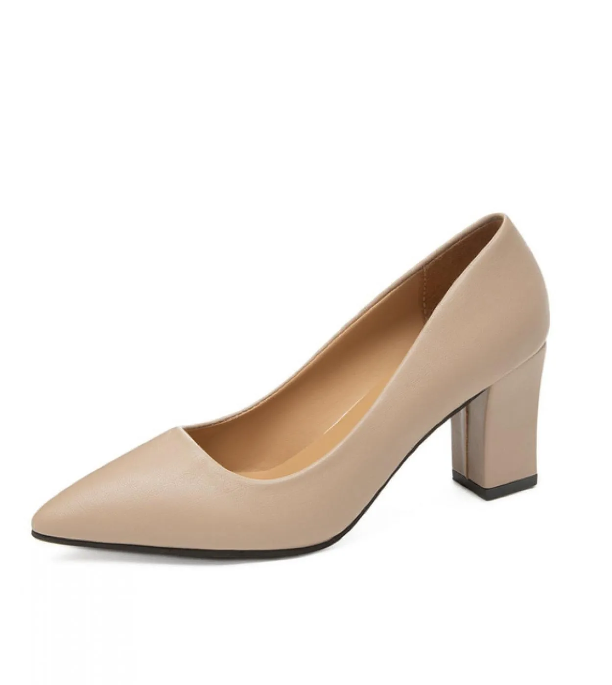 Scarpe con tacco alto da donna 2022 Nuove scarpe da donna Stile primaverile Scarpe con tacco alto a punta con bocca poco profond