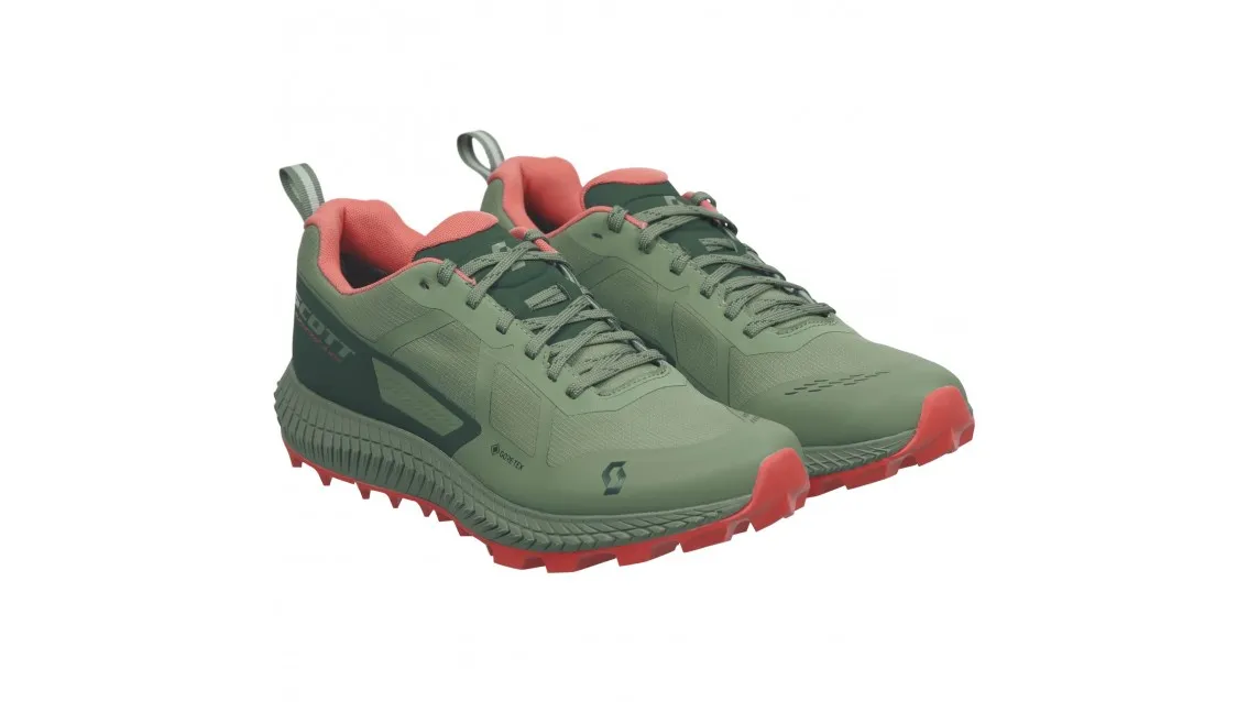 SCOTT Scarpe Supertrac 3 GTX Woman Frost Green/Coral Pink