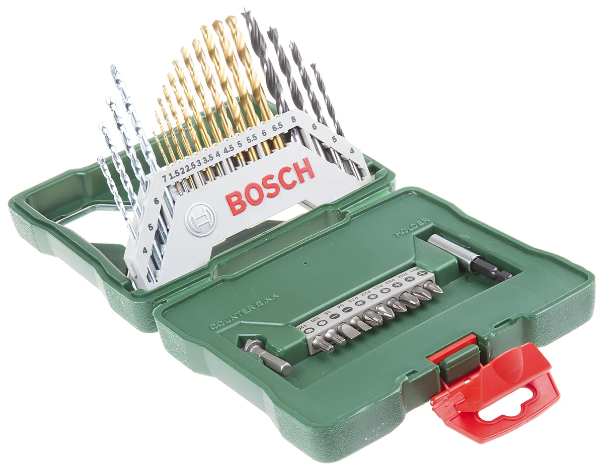 Set punte per trapano Bosch in HSS, Ø da 1.5mm a 8mm, 30 pezzi
