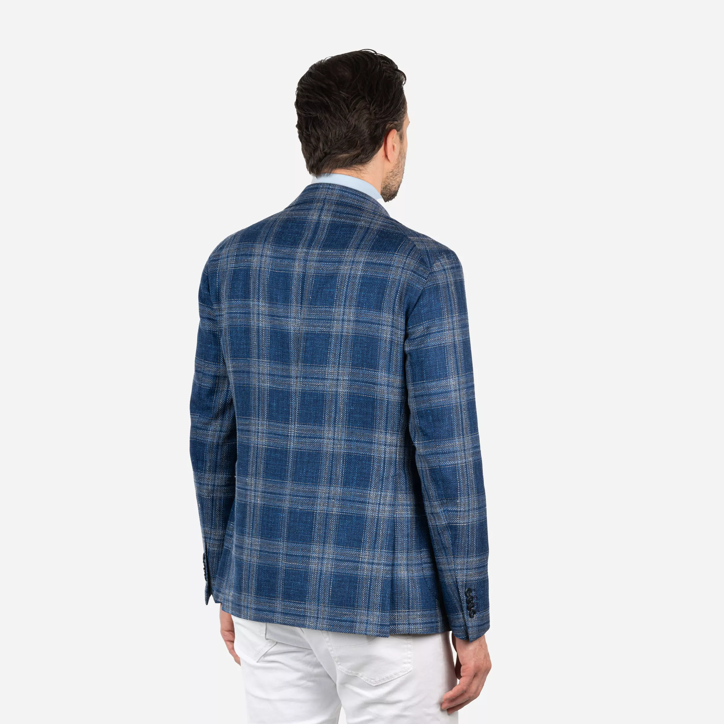 Single-breasted jacket in Prince of Wales