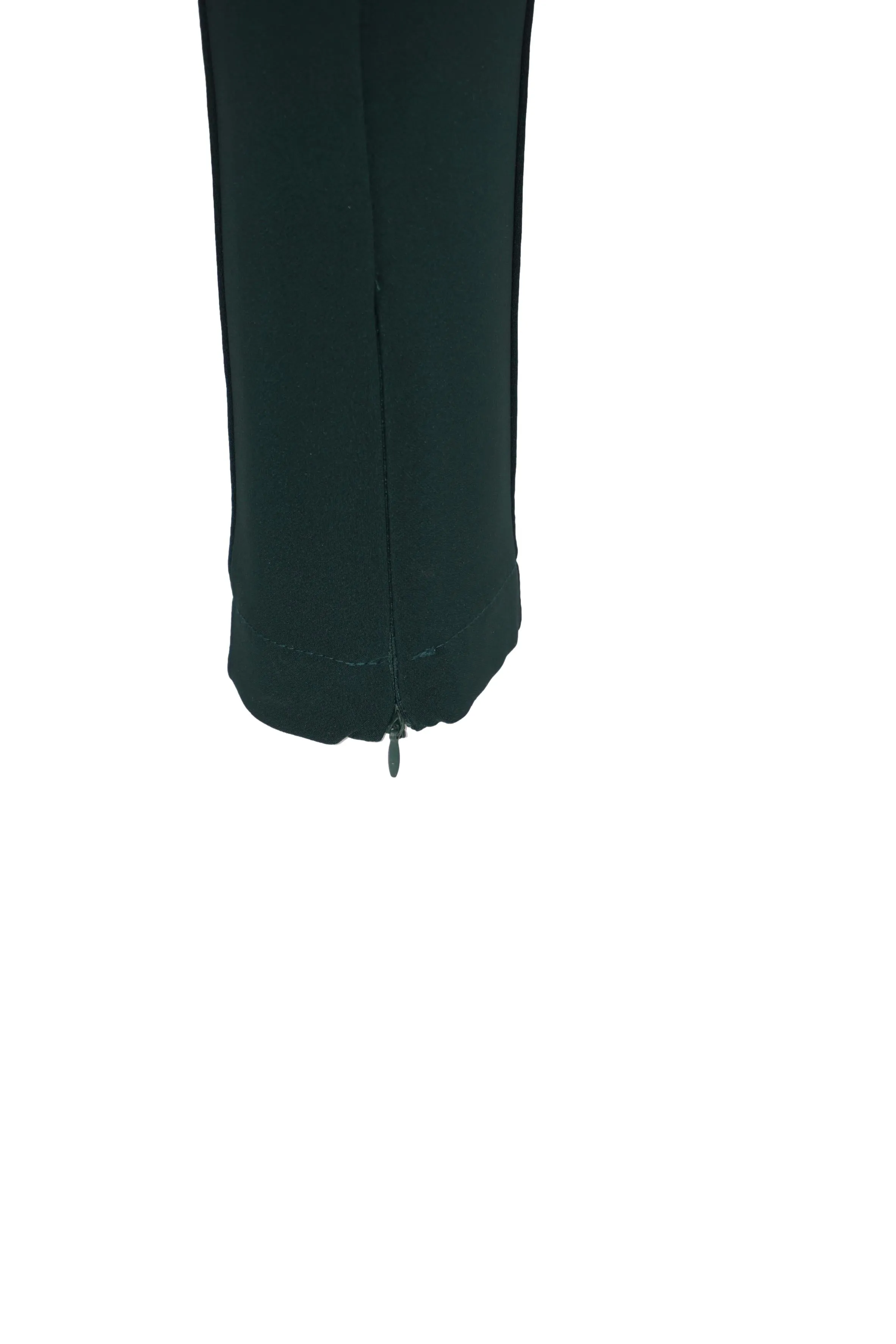 Slim Fit Milan Stitch Trousers / Green