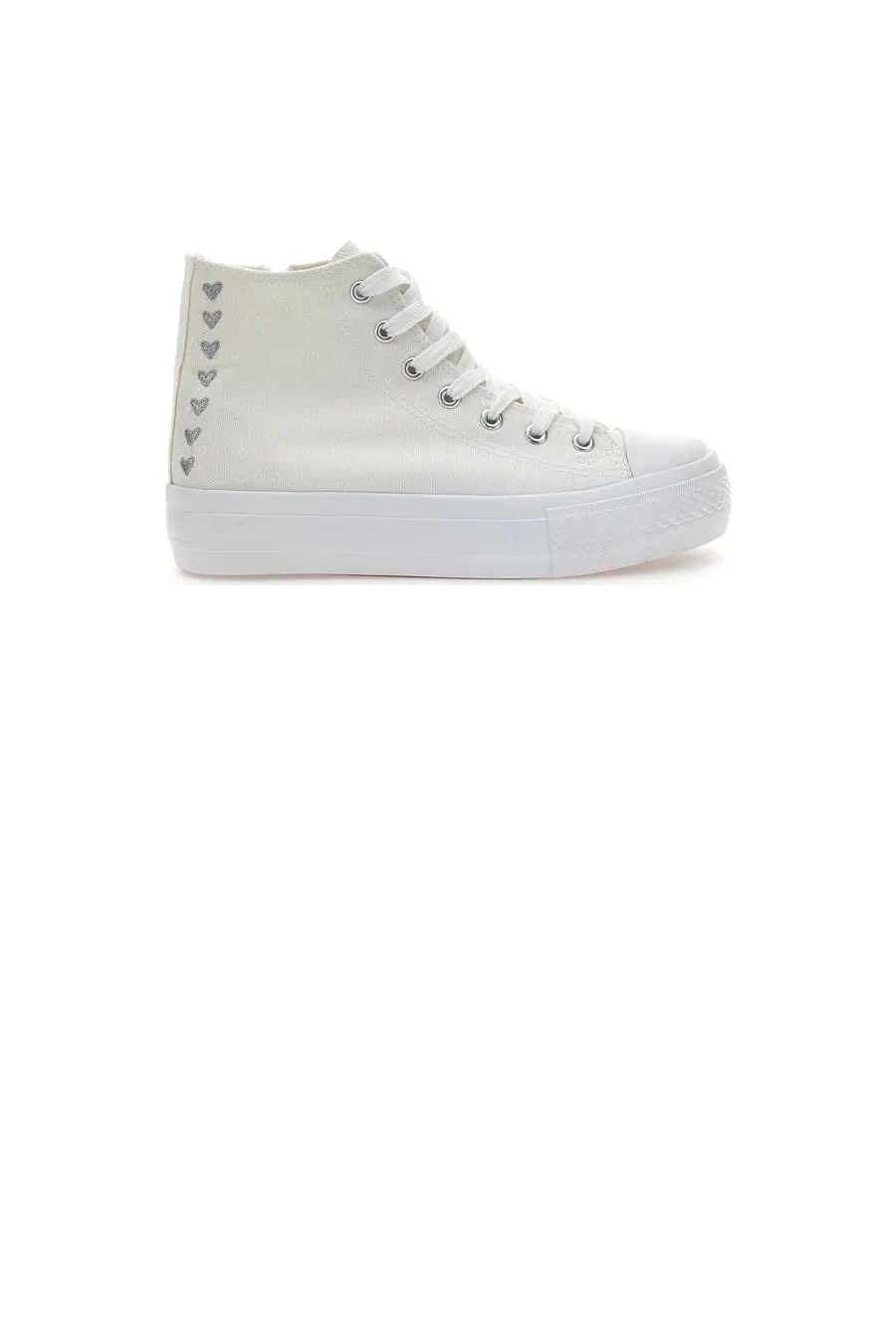 Sneakers Mid-Cut Bianche Con Platform Energy 117