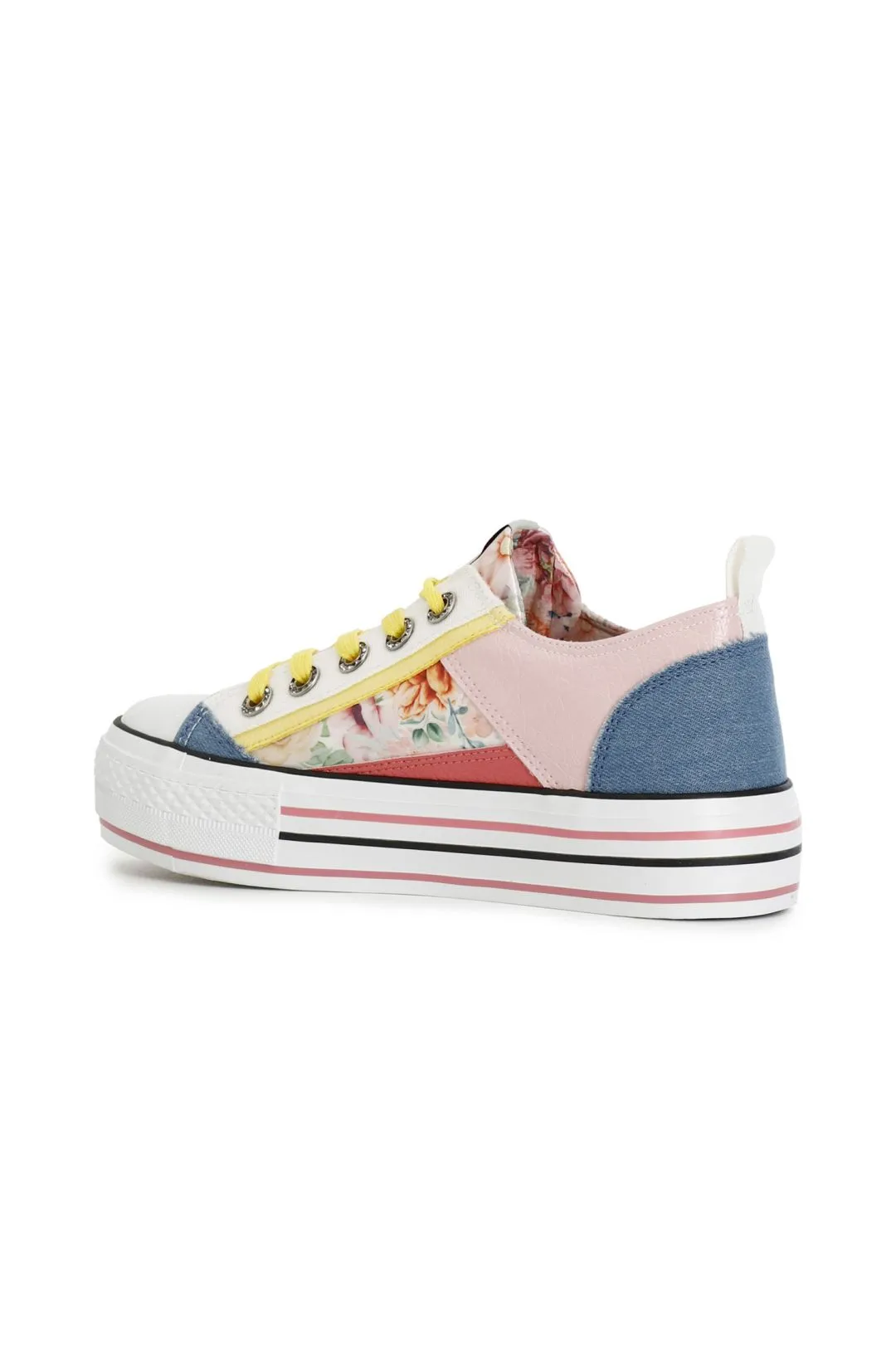 sneakers patchwork multi jeans