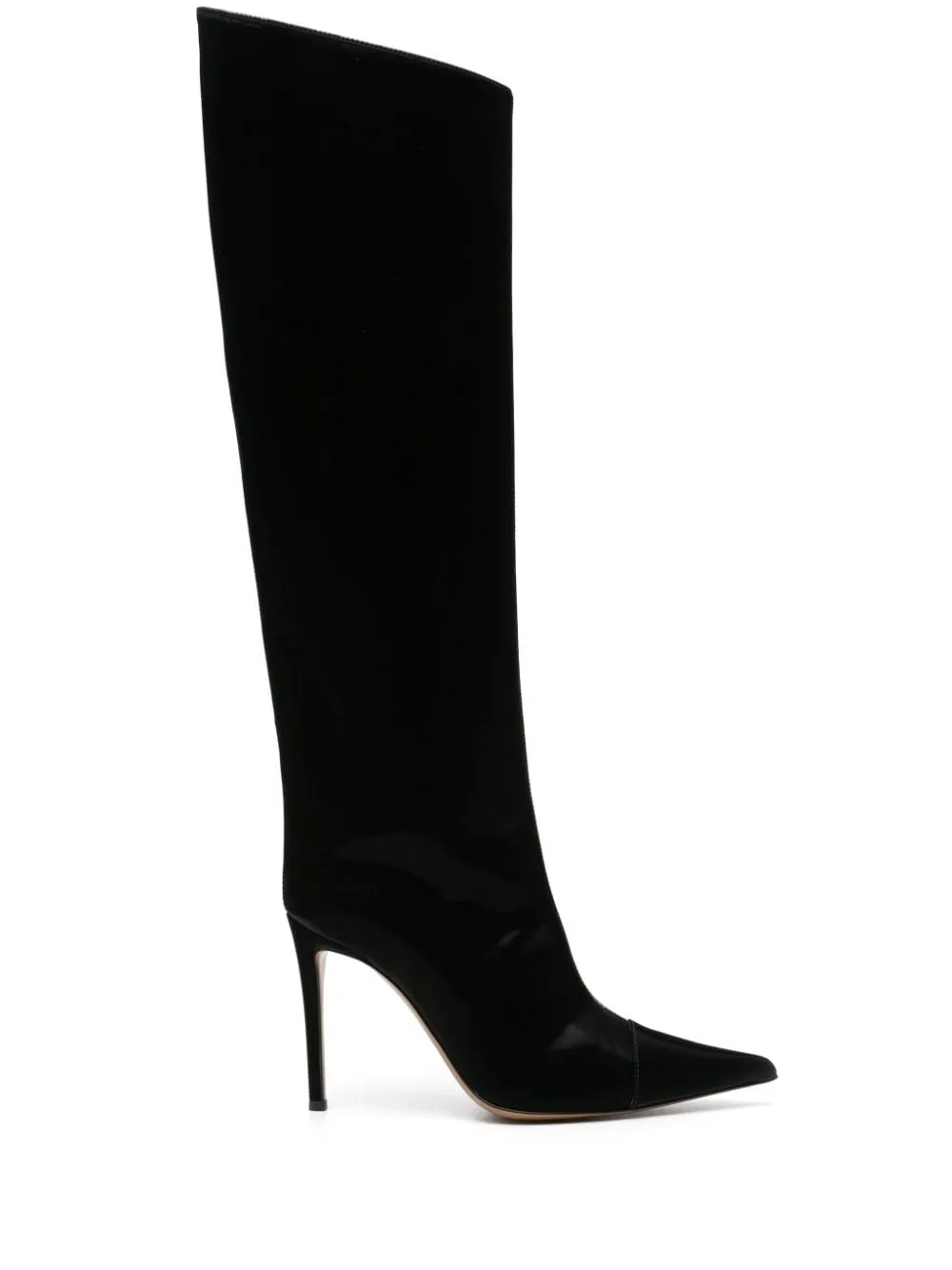 Stivali al ginocchio Alex 105mm in nero - donna