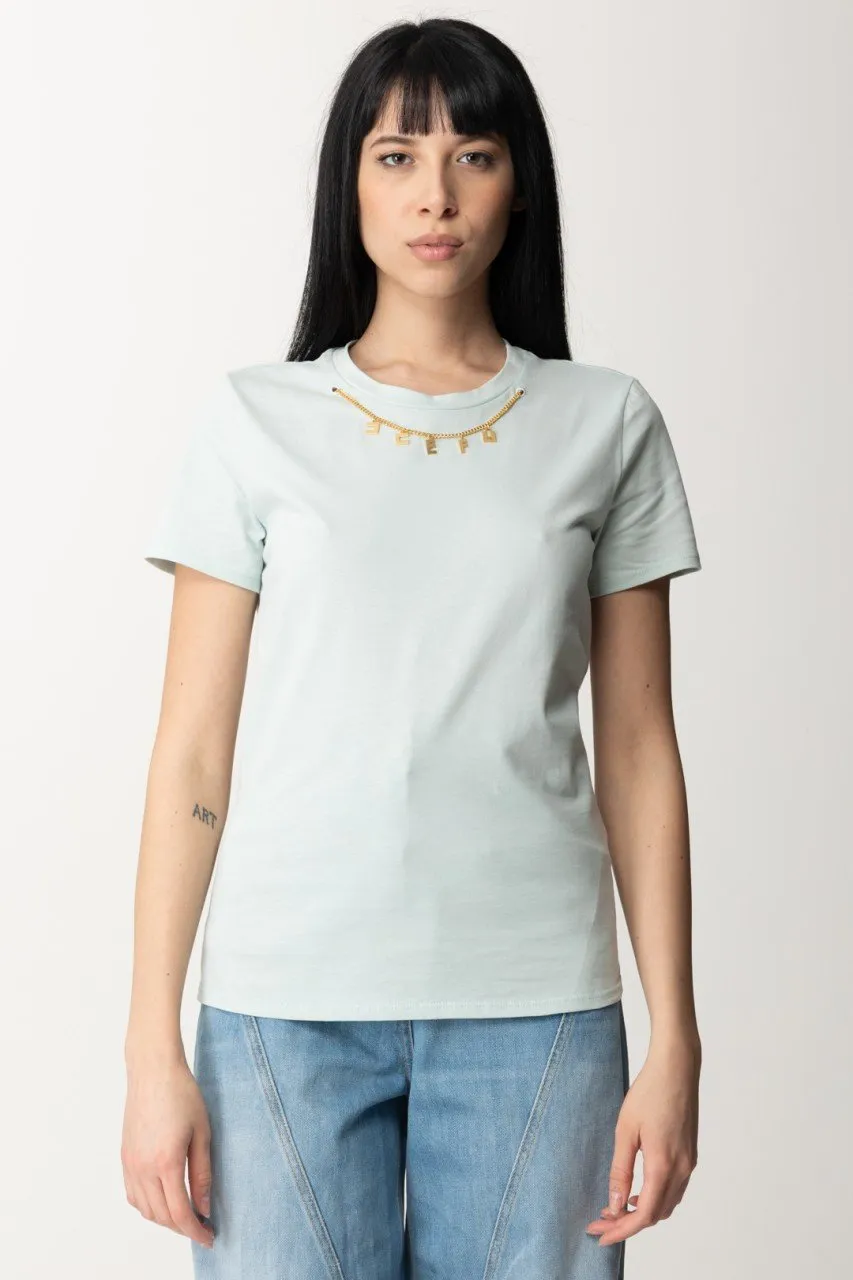 T-shirt con collana con charms ACQUA