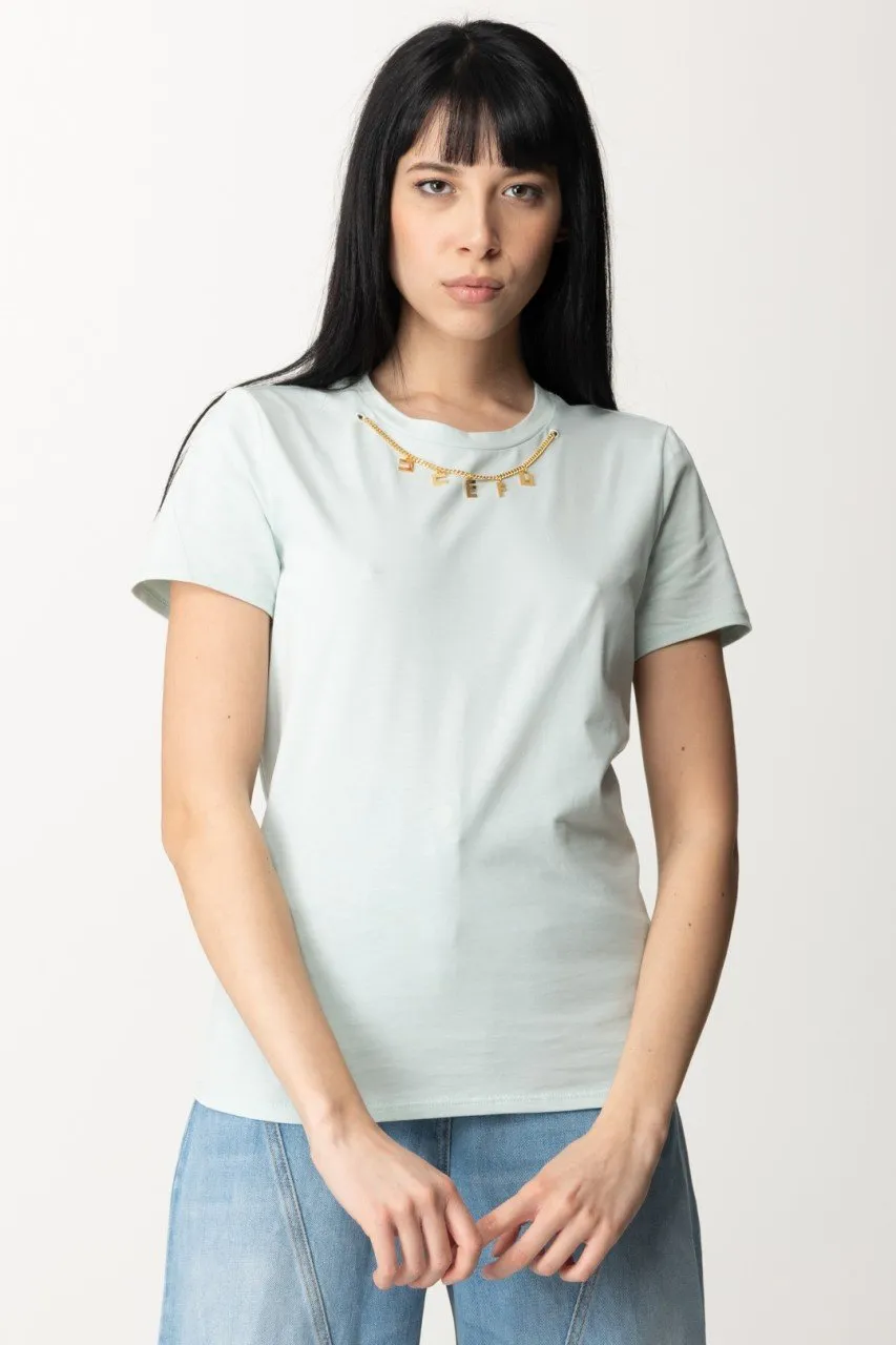 T-shirt con collana con charms ACQUA