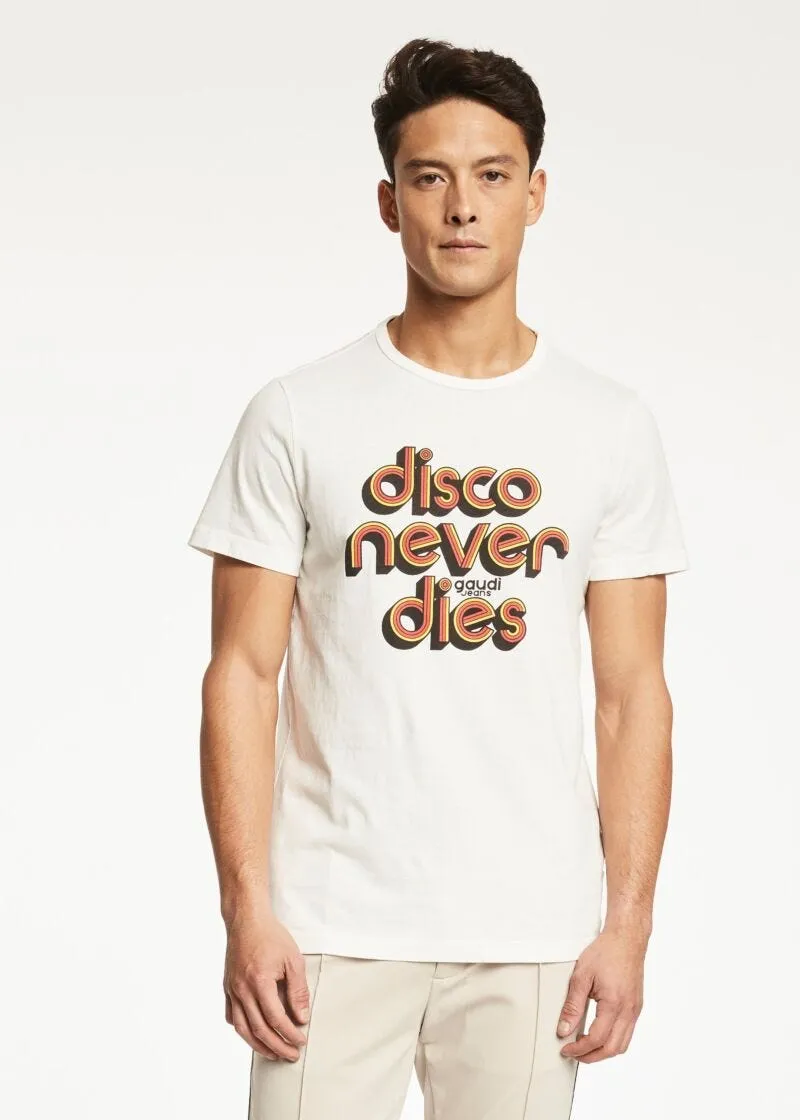 T-shirt con stampa lettering