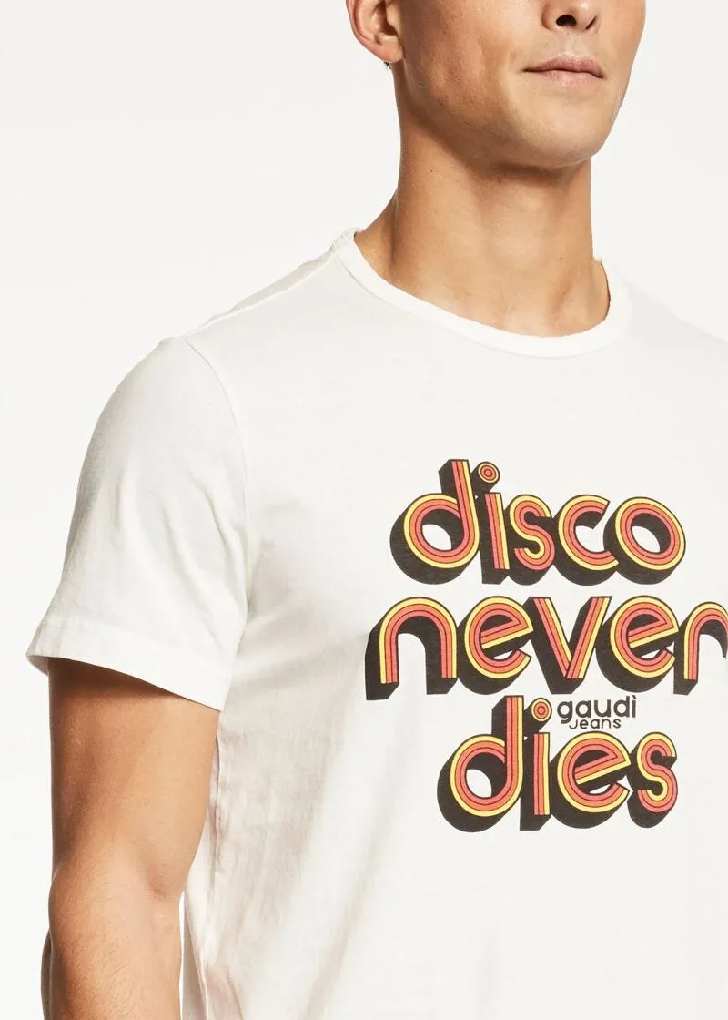 T-shirt con stampa lettering