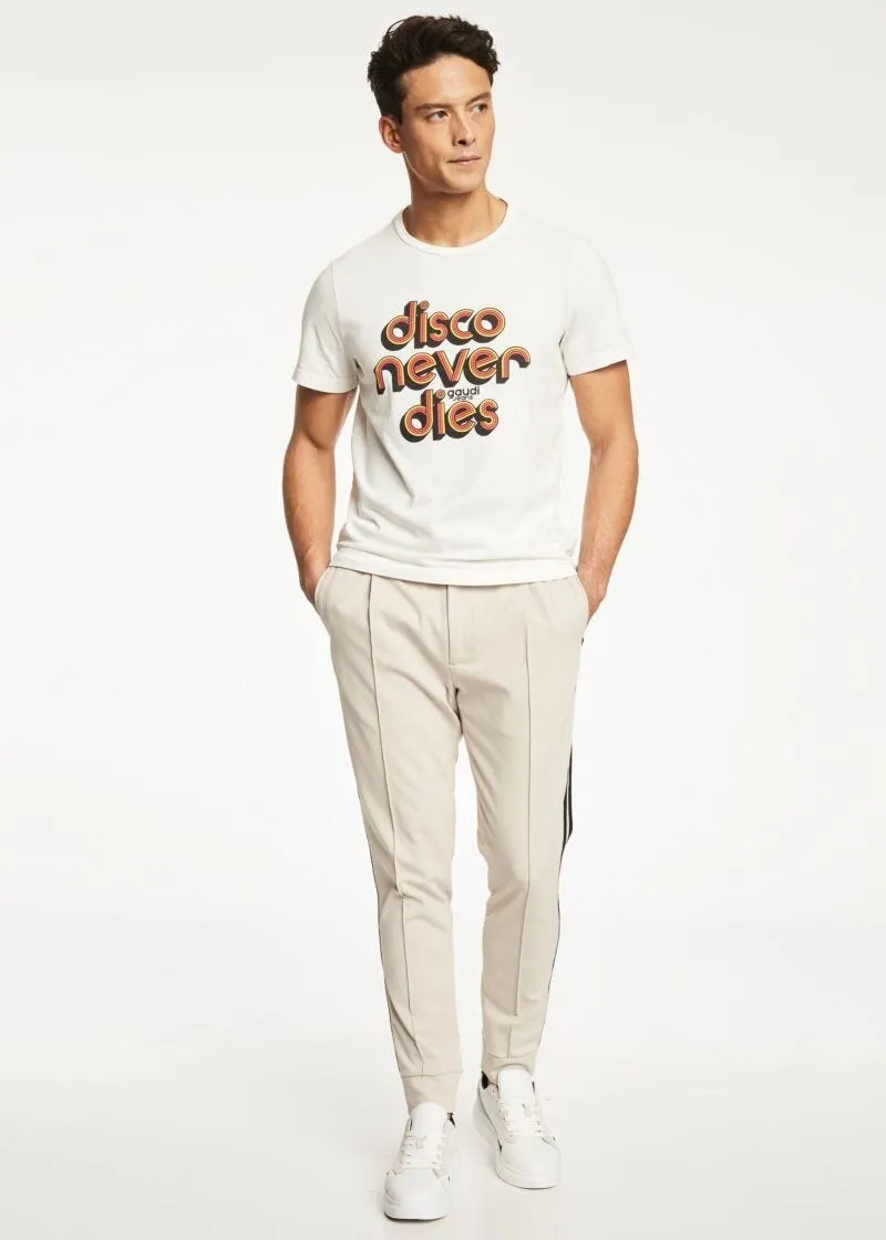 T-shirt con stampa lettering